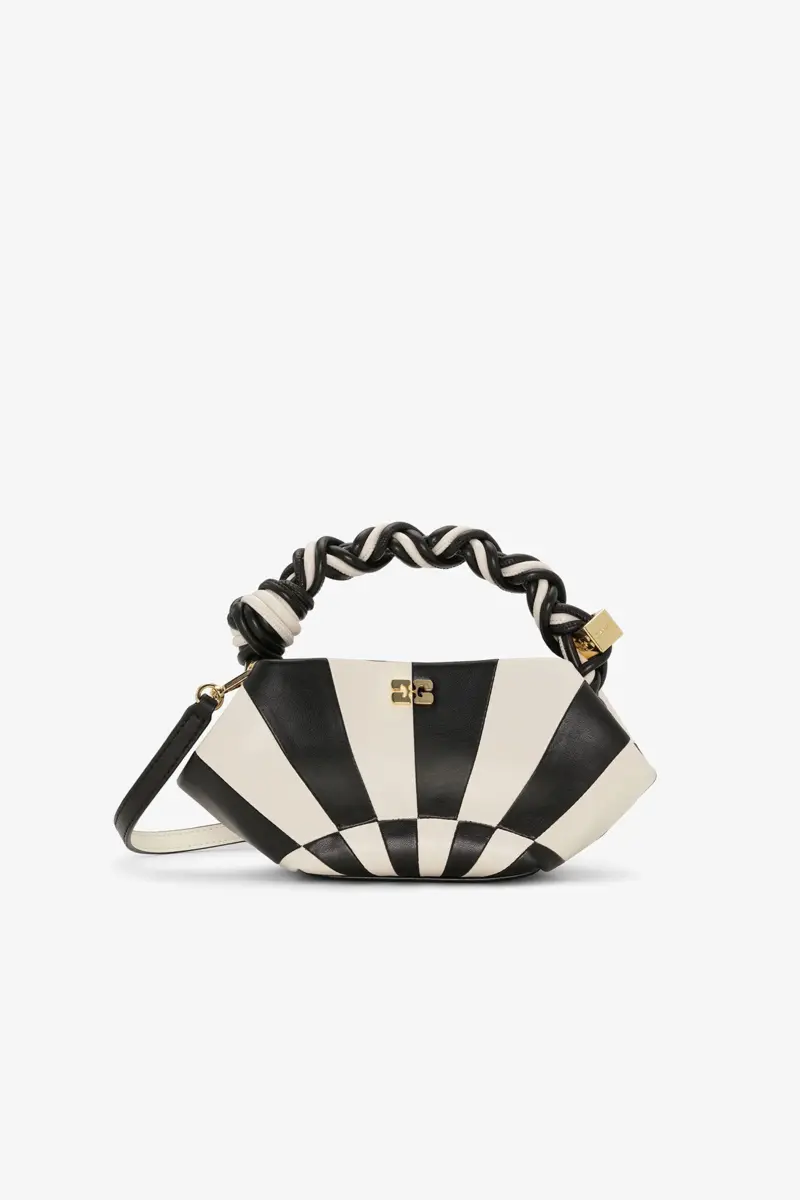Black and White Mini GANNI Bou Bag