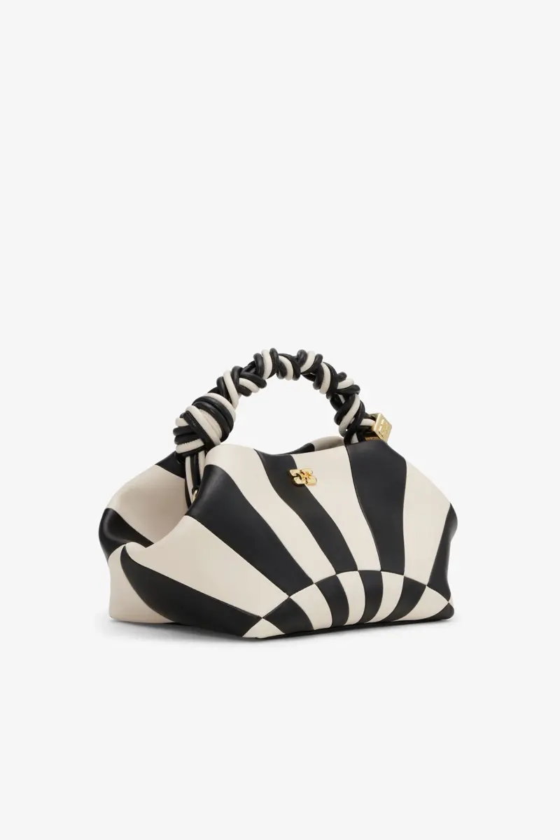 Black and White Small GANNI Bou Bag