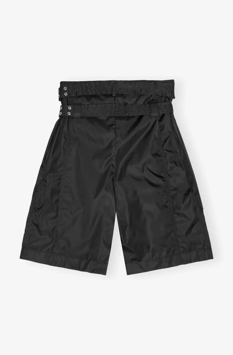 Black Duchesse Nylon Pocket Shorts Black Duchesse Nylon Pocket Shorts