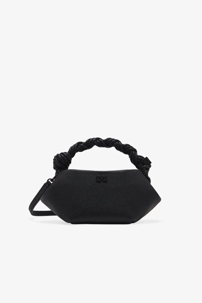 Black Grained Mini GANNI Bou Bag