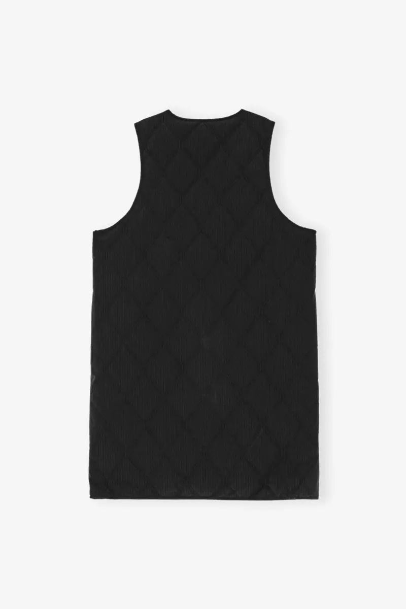 Black Tech Seersucker Oversized Shell Coat Black Tech Seersucker Oversized Shell Coat