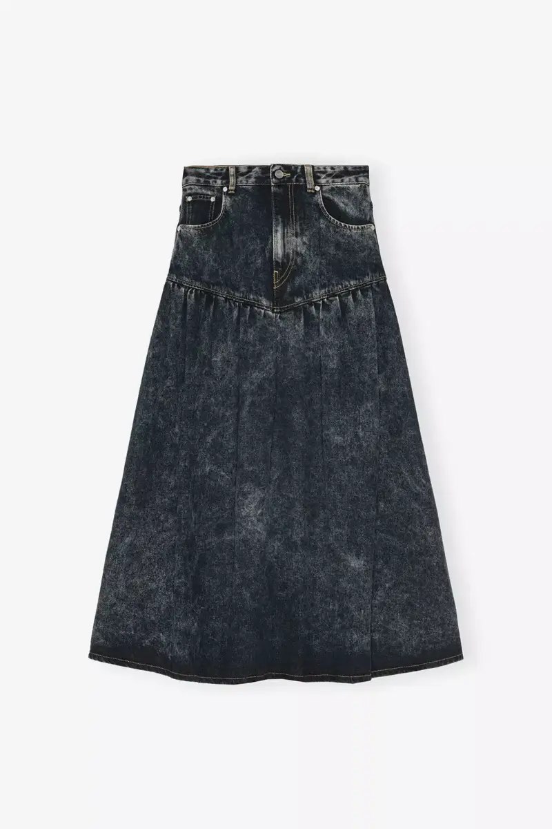 Black Washed Denim Skirt Black Washed Denim Skirt