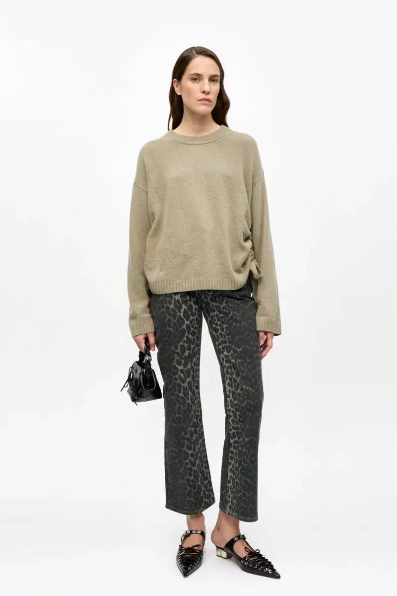 Brown Future Wool Mix Oversized Jumper