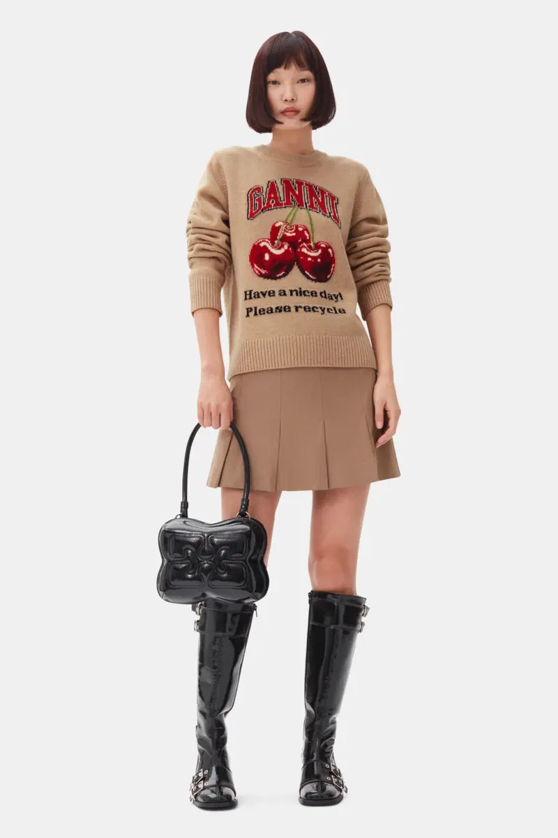 Camel Graphic Cherry Jumper