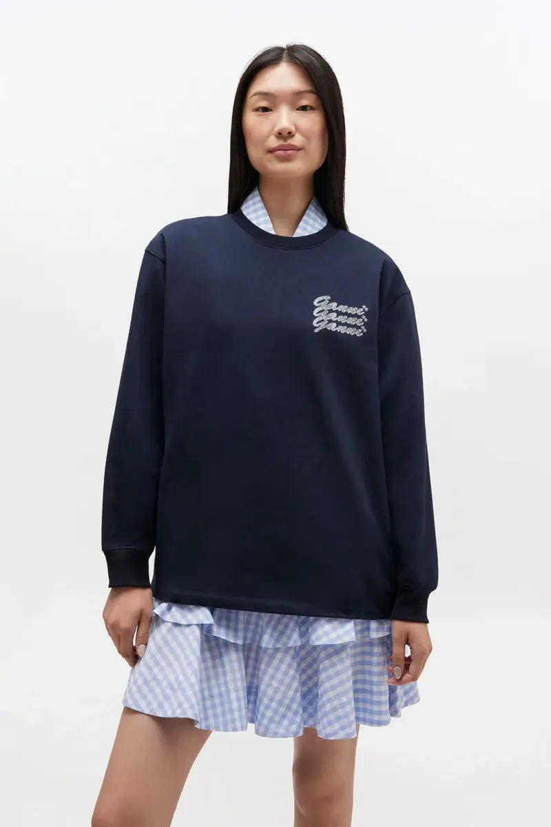 Dark Blue GANNI Sweatshirt