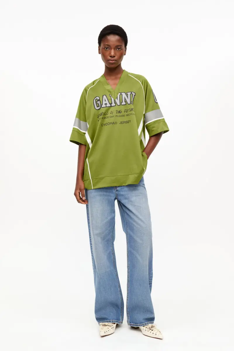 Green Future Mesh Oversized T-shirt