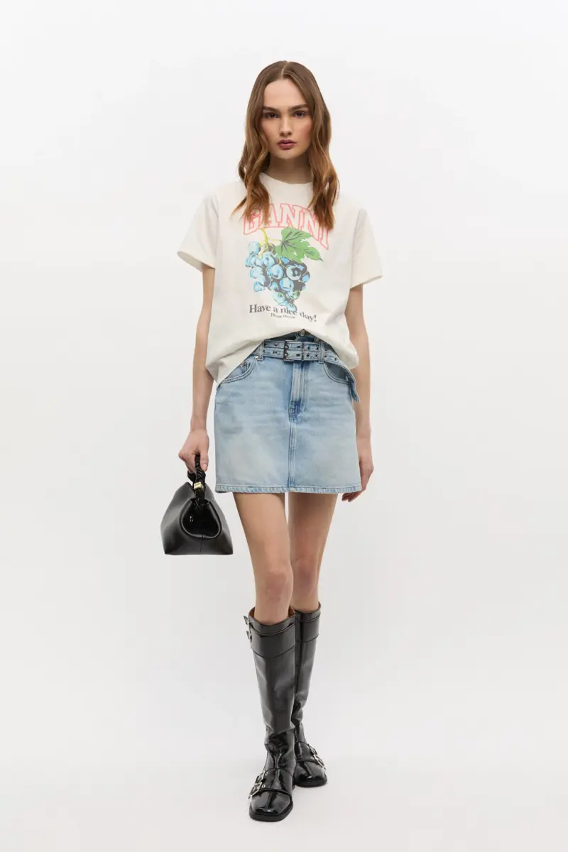 Ivory Grapes Print T-shirt