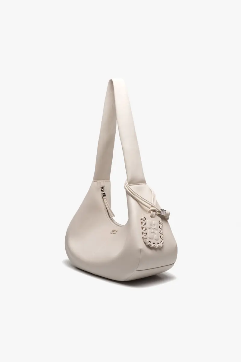 Ivory Medium Hobo Bag