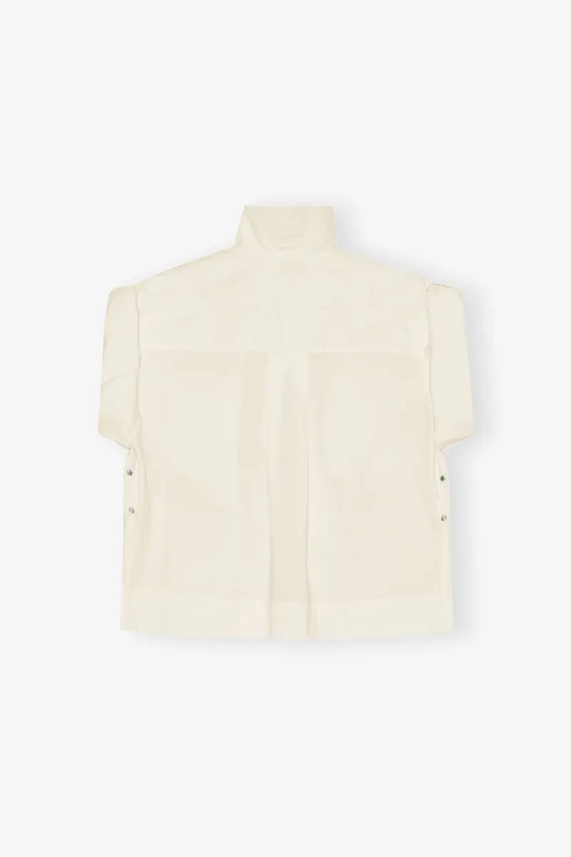 Ivory Stretch Cotton Blouse Ivory Stretch Cotton Blouse