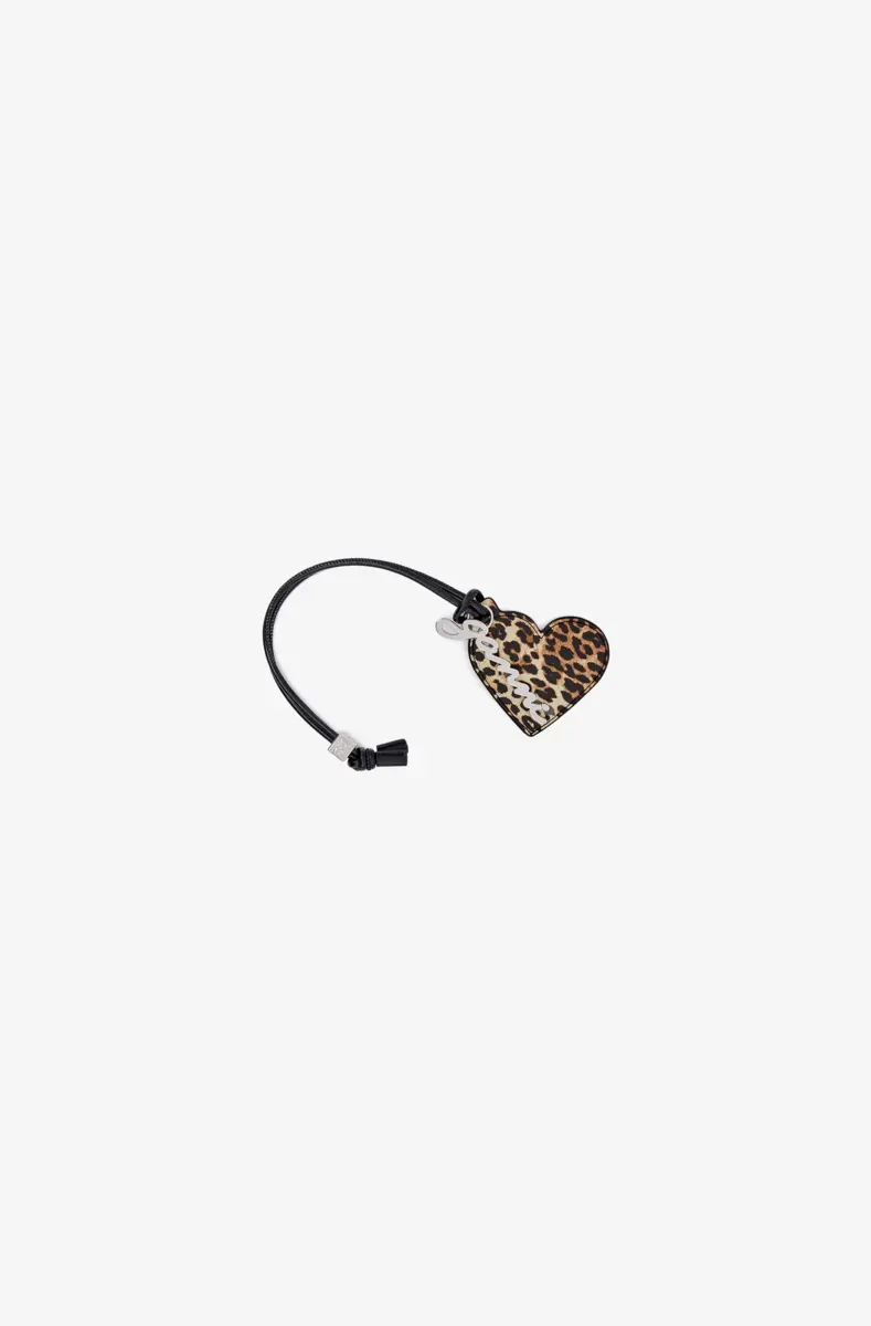 Leopard Print GANNI Bou Heart Mirror