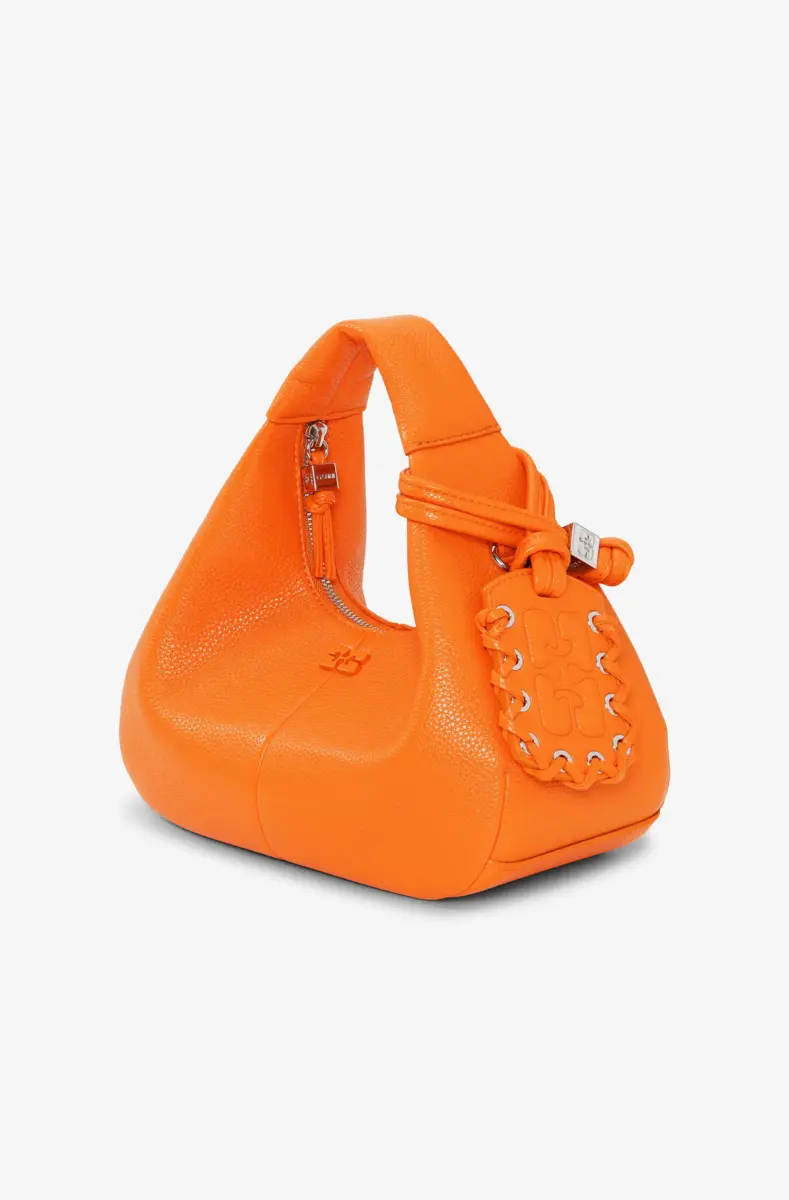 Orange Mini Hobo Bag