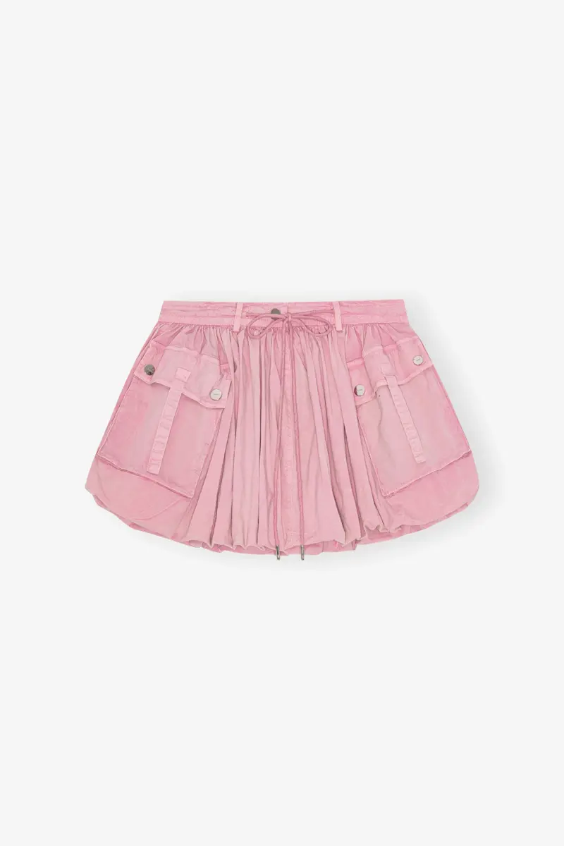 Pink Washed Mini Bubble Skirt Pink Washed Mini Bubble Skirt