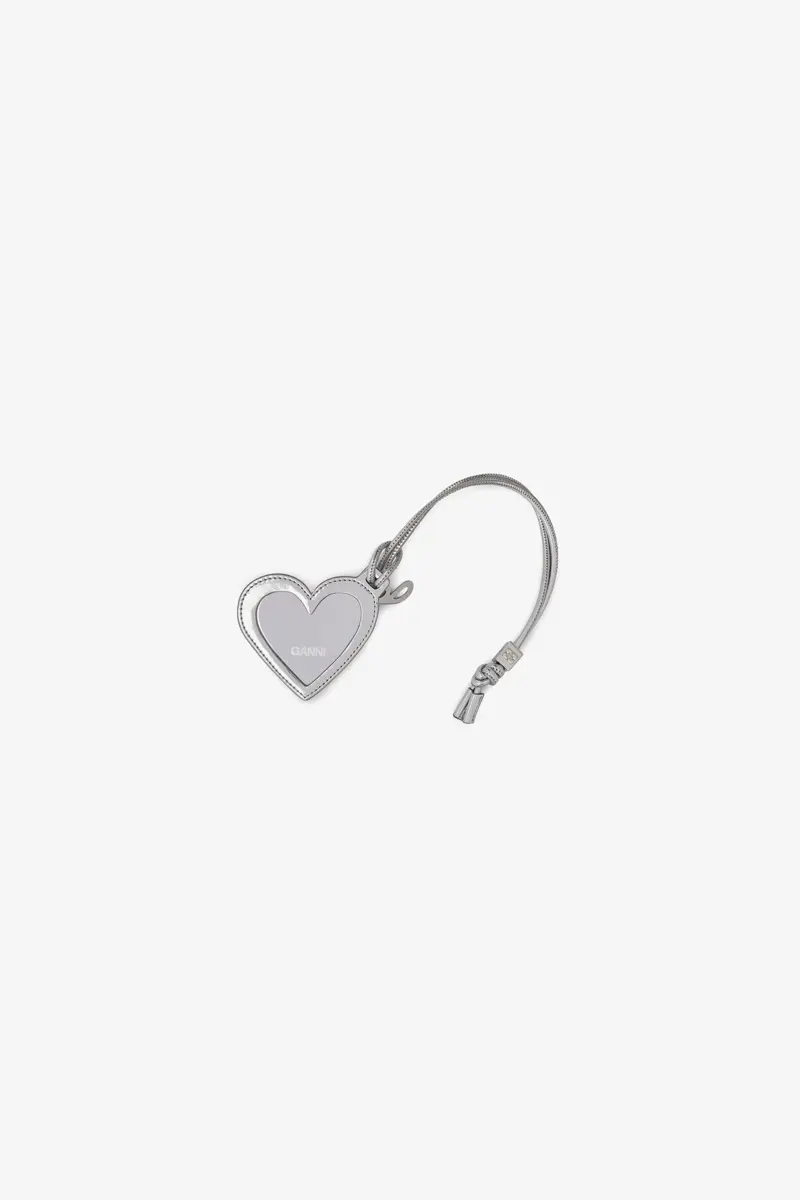Silver GANNI Bou Heart Mirror